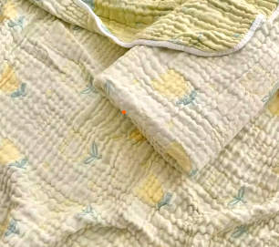 Super Soft 6-layer 100% Organic bamboo/Organic Cotton Newborn Baby Blanket