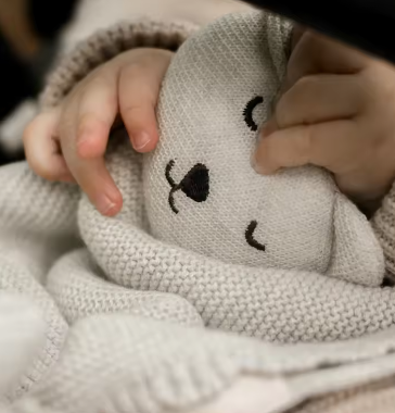 Super soft 100% Muslin Organic Cotton Bunny