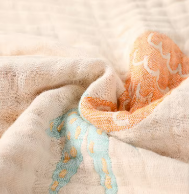 Super Soft 6-layer 100% Organic bamboo/Organic Cotton Newborn Baby Blanket